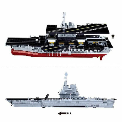 Sluban MOC Building Block Set: Navy 002 Aircraft Carrier, Model SB0698