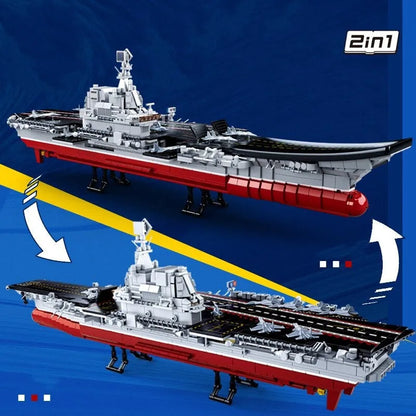 Sluban MOC Building Block Set: Navy 002 Aircraft Carrier, Model SB0698