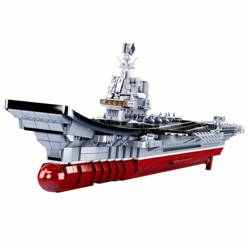 Sluban MOC Building Block Set: Navy 002 Aircraft Carrier, Model SB0698