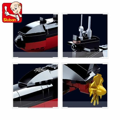 Sluban MOC Building Block Set: Navy 094 Nuclear Submarine, Model SB0703
