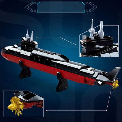 Sluban MOC Building Block Set: Navy 094 Nuclear Submarine, Model SB0703