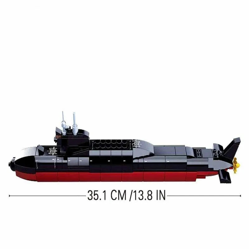 Sluban MOC Building Block Set: Navy 094 Nuclear Submarine, Model SB0703