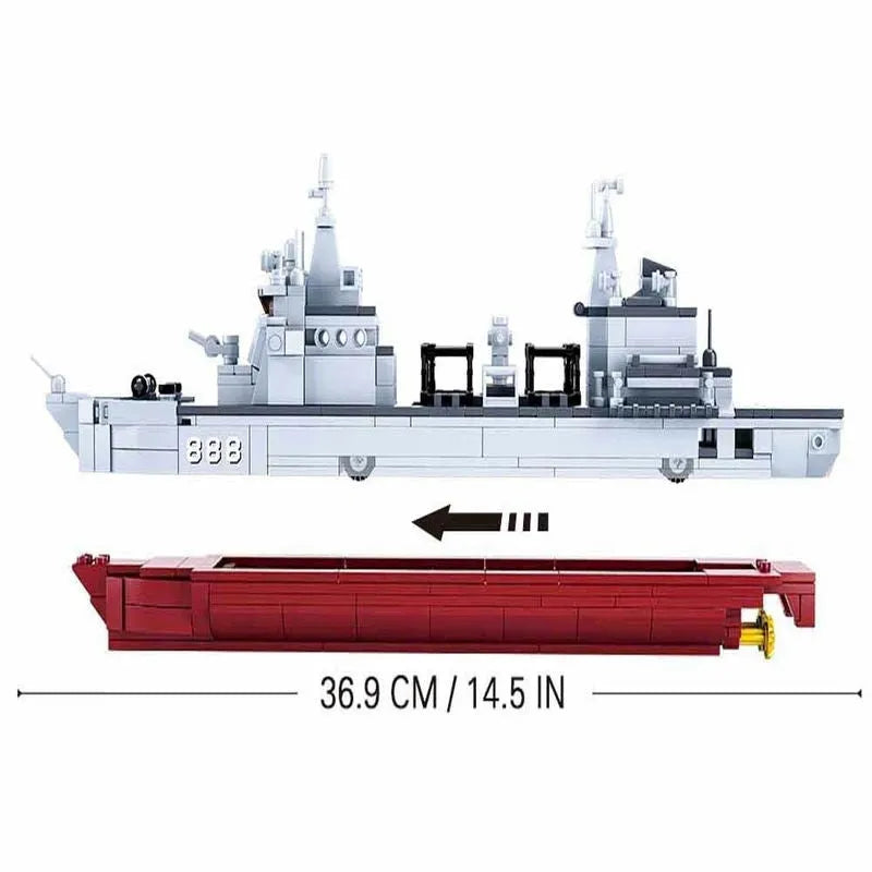 Sluban MOC Building Block Set: Navy 906B Supply Vessel, Model SB0701