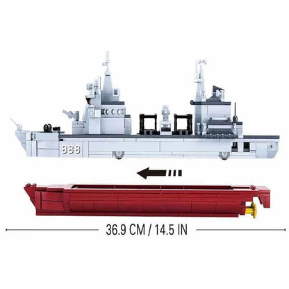 Sluban MOC Building Block Set: Navy 906B Supply Vessel, Model SB0701