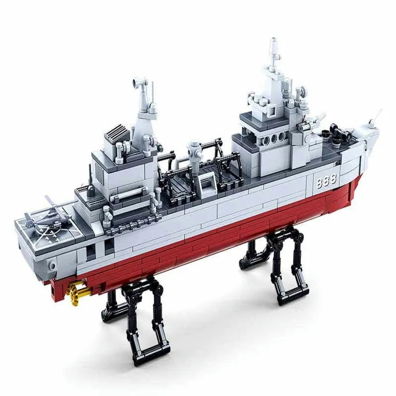 Sluban MOC Building Block Set: Navy 906B Supply Vessel, Model SB0701