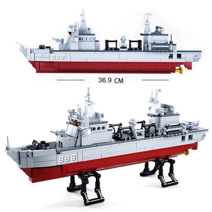Sluban MOC Building Block Set: Navy 906B Supply Vessel, Model SB0701
