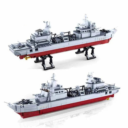 Sluban MOC Building Block Set: Navy 906B Supply Vessel, Model SB0701