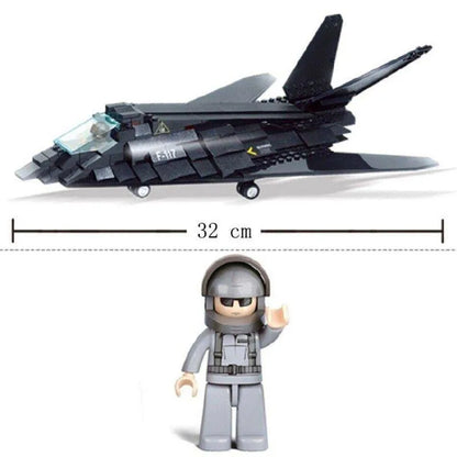 Sluban MOC Building Block Set: Stealth Bomber Jet F-117 Aircraft, Model SB0108
