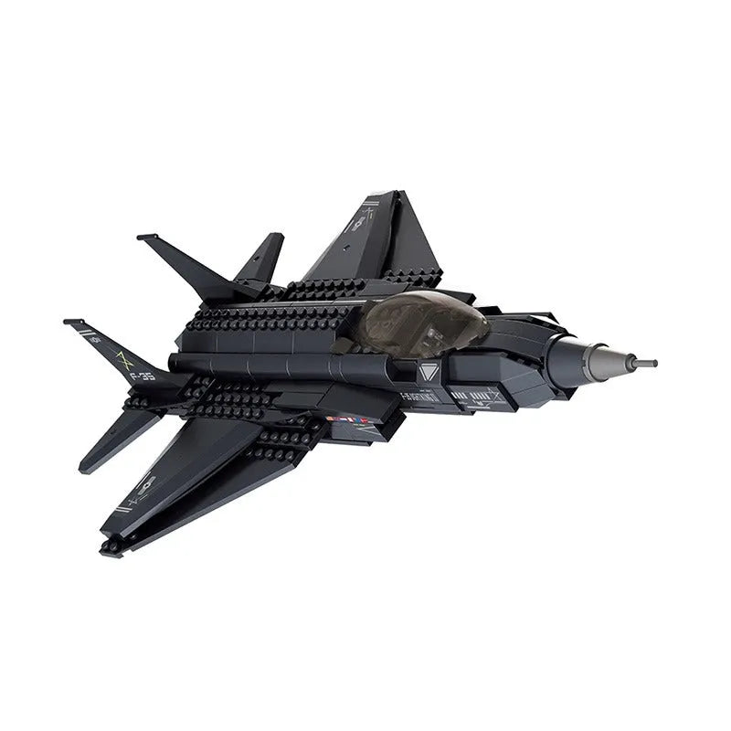 Sluban MOC Building Block Set: Stealth Fighter Jet F-35 Aircraft, Model SB0510