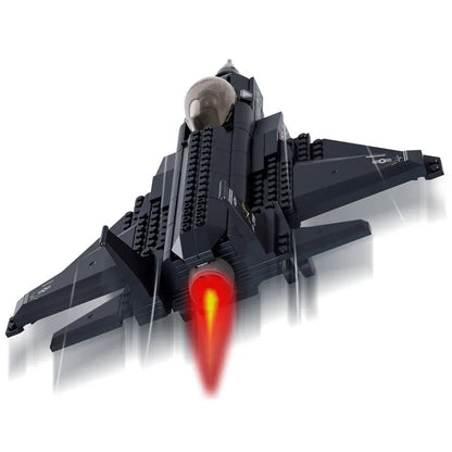Sluban MOC Building Block Set: Stealth Fighter Jet F-35 Aircraft, Model SB0510