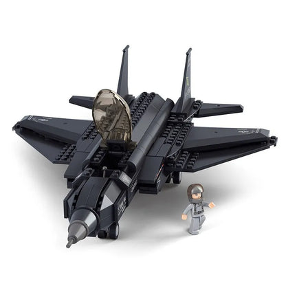 Sluban MOC Building Block Set: Stealth Fighter Jet F-35 Aircraft, Model SB0510