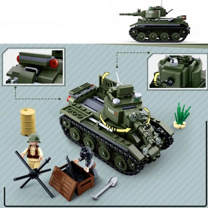 Sluban MOC Building Block Set: WW2 BT7 Fast Tank, Model SB0686