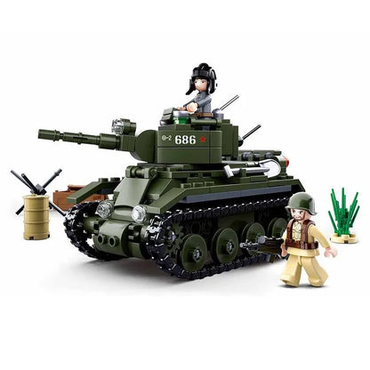 Sluban MOC Building Block Set: WW2 BT7 Fast Tank, Model SB0686