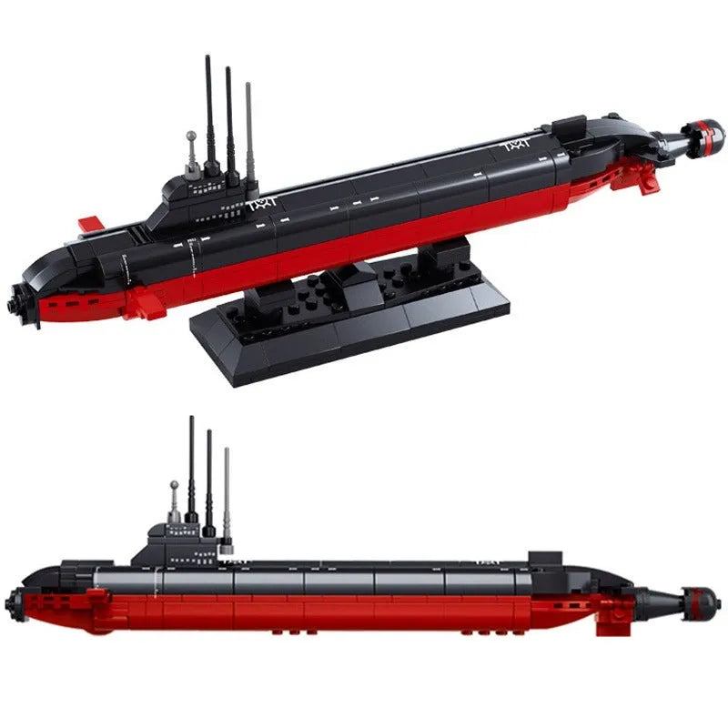 Sluban MOC Building Block Set: WW2 Navy Nuclear Submarine, Model SB0391
