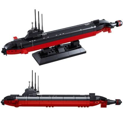 Sluban MOC Building Block Set: WW2 Navy Nuclear Submarine, Model SB0391