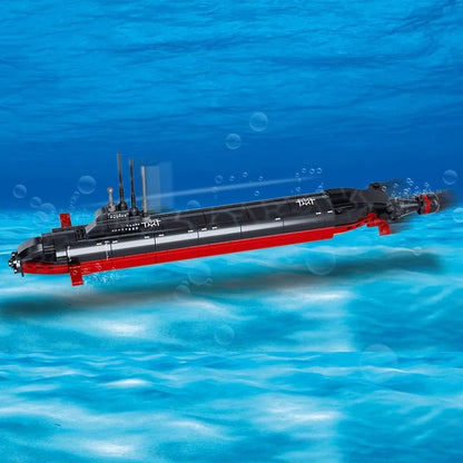 Sluban MOC Building Block Set: WW2 Navy Nuclear Submarine, Model SB0391
