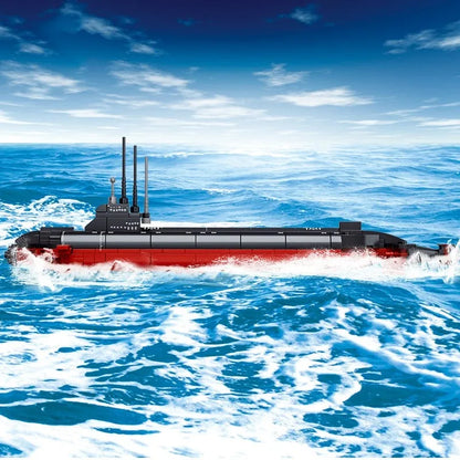 Sluban MOC Building Block Set: WW2 Navy Nuclear Submarine, Model SB0391