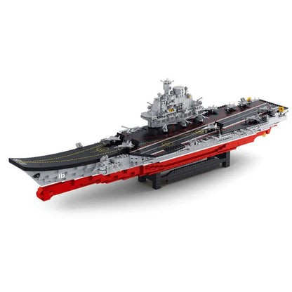 Sluban MOC Building Block Set: WW2 Aircraft Carrier Warship, Model SB0388