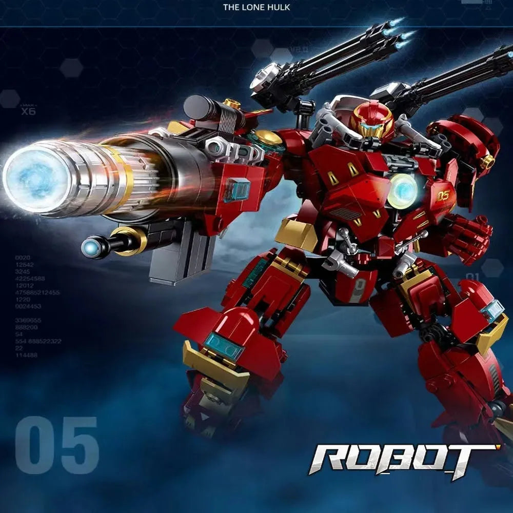Sluban Building Block Set: Monkey King Lonely Warrior Hulk Mecha, Model SB1181