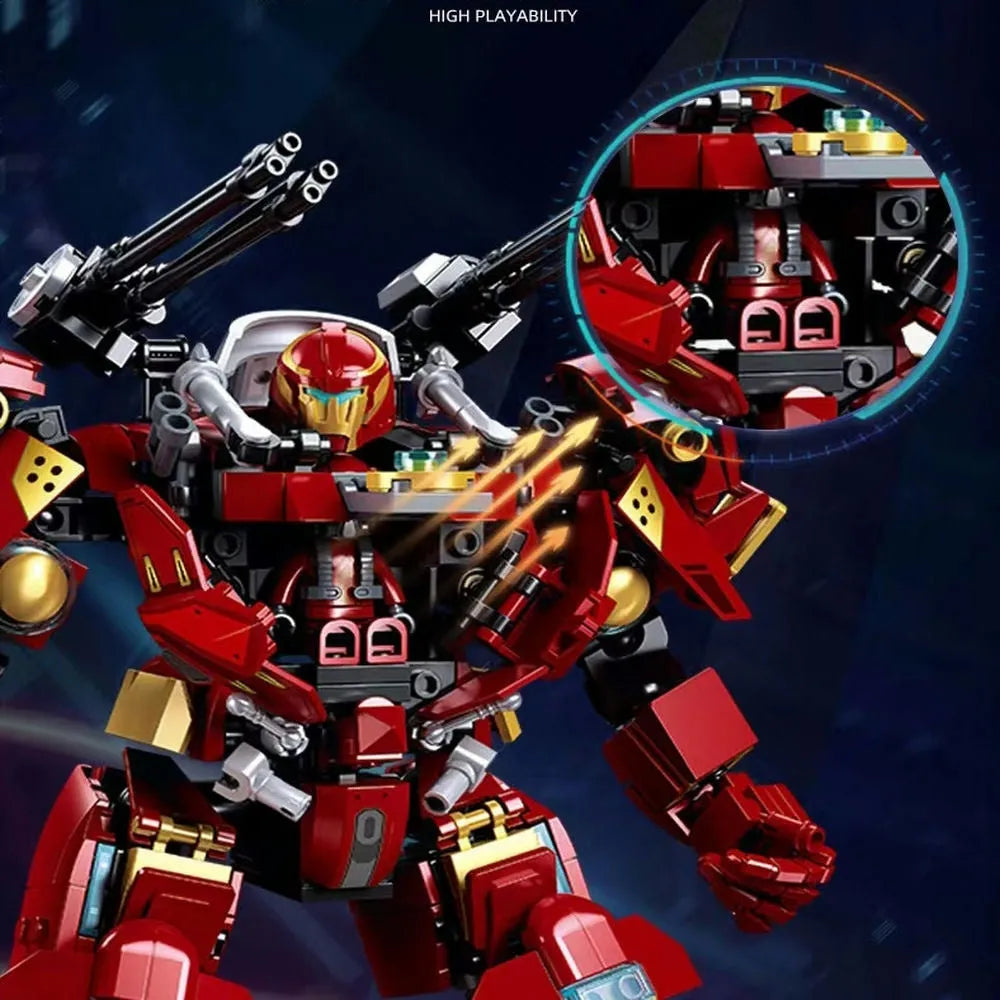 Sluban Building Block Set: Monkey King Lonely Warrior Hulk Mecha, Model SB1181