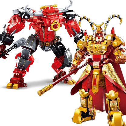 Sluban Building Block Set: Movie King Monkie Pig Warrior Mecha, Model SB1009
