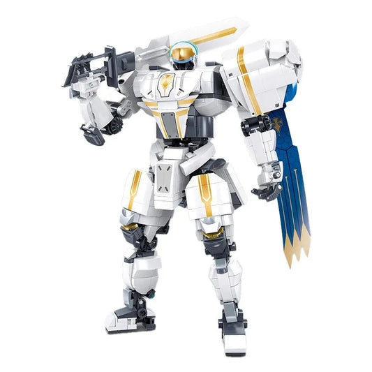 Sluban Building Block Set: Transformed Super Mecha Arthur Robot Warrior, Model SB1115