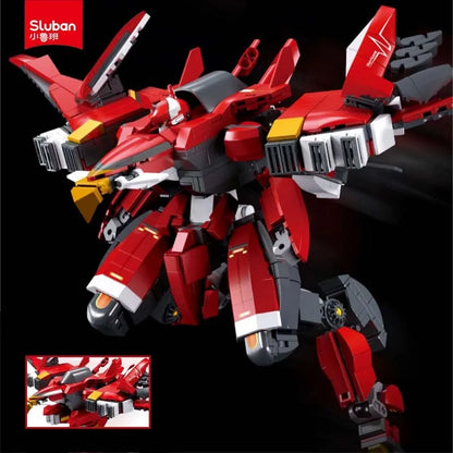 Sluban Building Block Set: Transformer Mecha Robot Alpha Hurricane Flame, Model SB1139