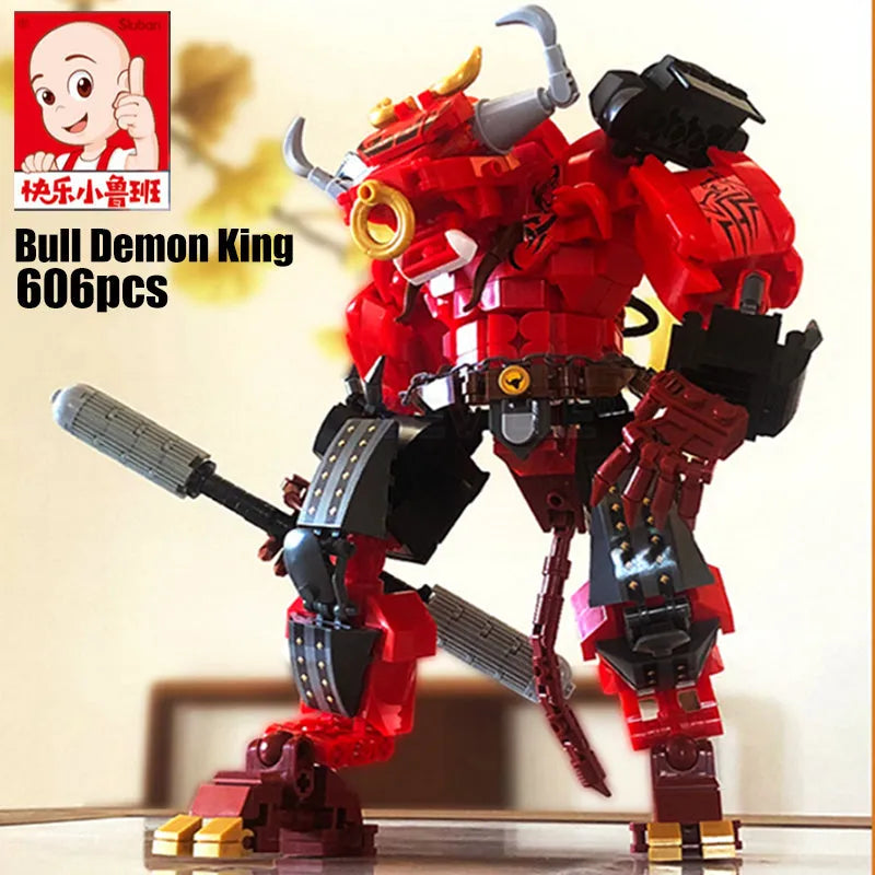 Sluban Building Block Set: Transformers Bull Demon Mecha Warrior, Model SB1008