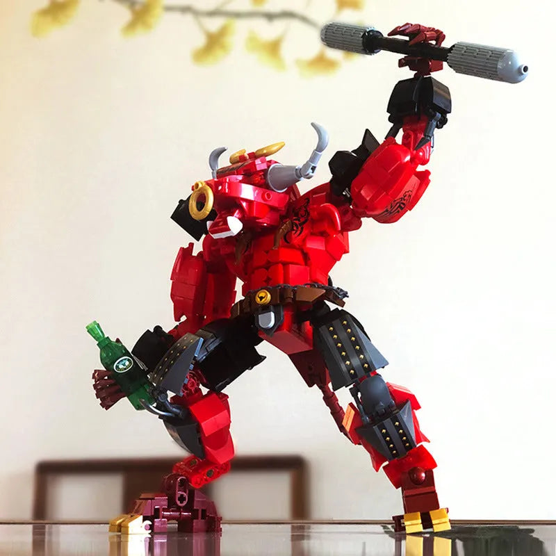 Sluban Building Block Set: Transformers Bull Demon Mecha Warrior, Model SB1008