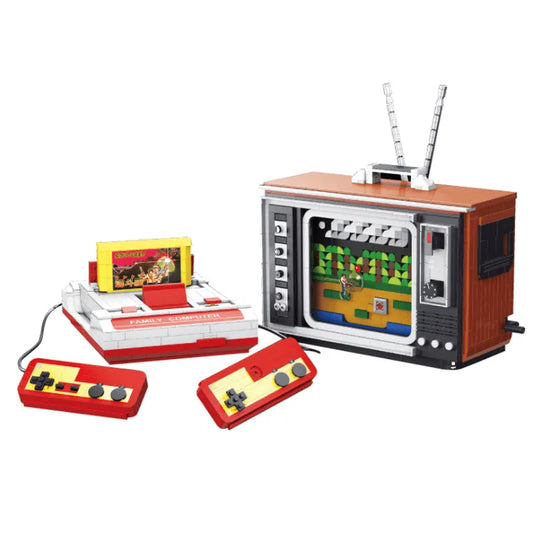 Super 18 K MOC Building Block Set: Experts Infernal FC Contra Retro TV Game, Model K129