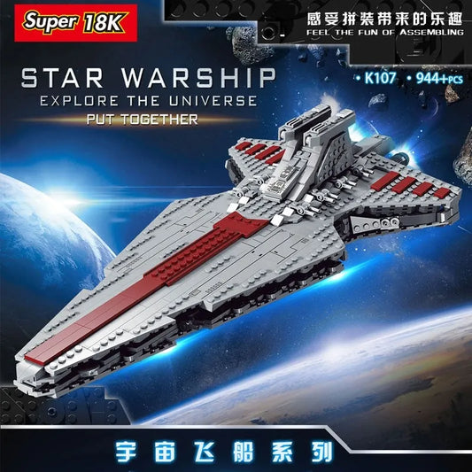 Super 18 K MOC Building Block Set: Star Warship Super Destroyer Ship