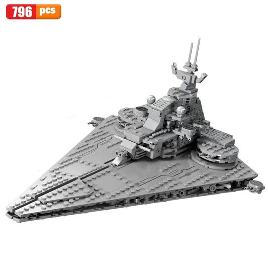 Super 18 K MOC Building Block Set: Star Warship Invasion Destroyer Ship Space, Model K-105