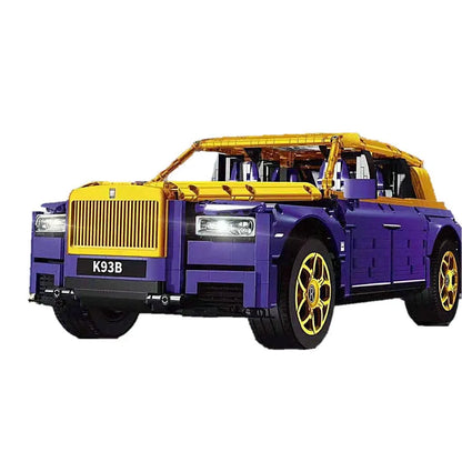 Super 18 K MOC Motorized Building Block Set: Luxury Classic Car RR Cullinan K93B