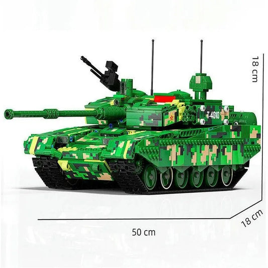 TiaGole MOC Motorized Building Block Set: 99A WW2 Main Battle Tank, Model T4010