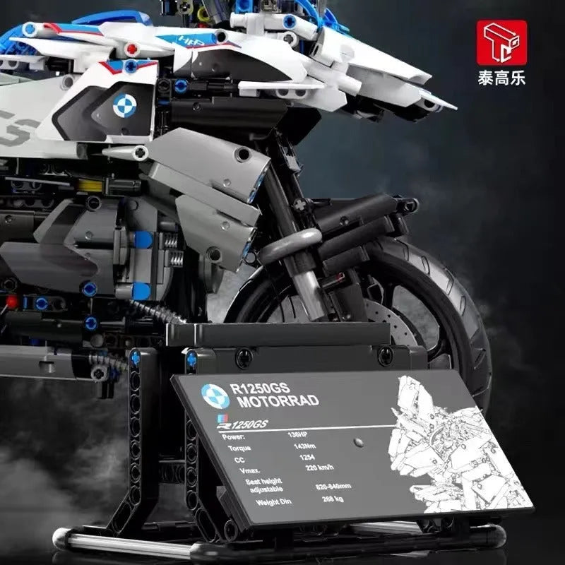 TiaGole MOC Building Block Set: BMW R1250 GS Racing Motorcycle T4022