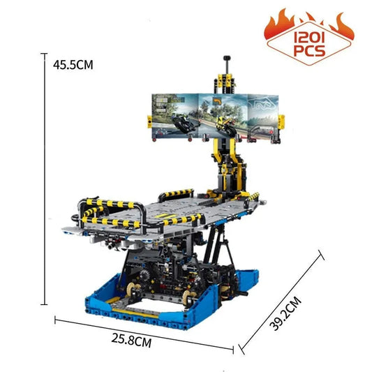 TiaGole MOC Building Block Set: Motorcycle Test Bench Display, Model T2016