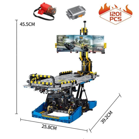 TiaGole MOC Building Block Set: Motorcycle Test Bench Power Motor, Model T2016PF