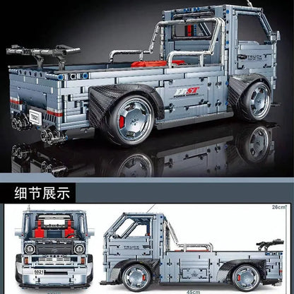 TiaGole MOC Motorized Building Block Set: Trucks Engineering Car T5021