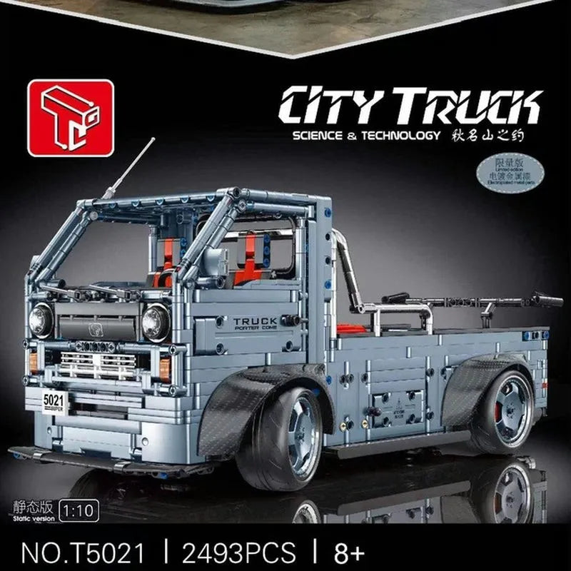 TiaGole MOC Motorized Building Block Set: Trucks Engineering Car T5021