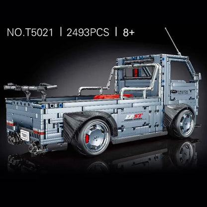 TiaGole MOC Motorized Building Block Set: Trucks Engineering Car T5021