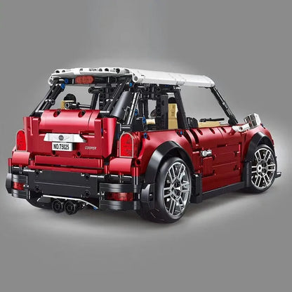 TiaGole MOC Motorized Building Block Set: Classic MINI Cooper S Sports Car T5025B