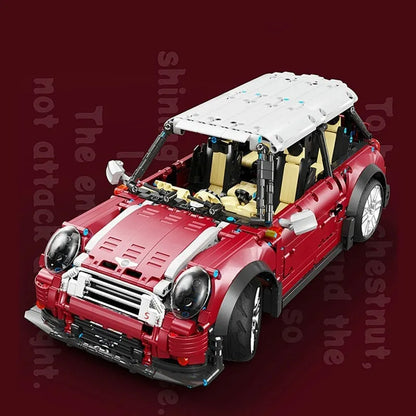 TiaGole MOC Motorized Building Block Set: Classic MINI Cooper S Sports Car T5025B