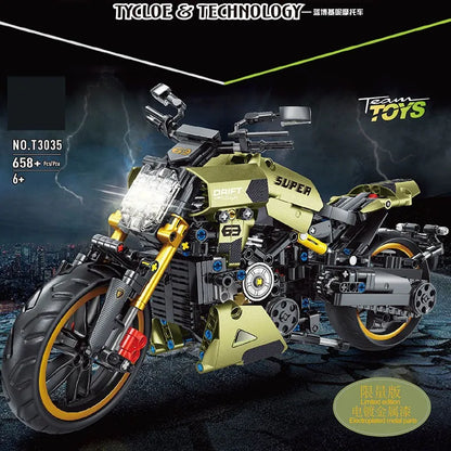 TiaGole MOC Building Block Set: Classic Motorcycle Ducati Diavel 1260 T3035