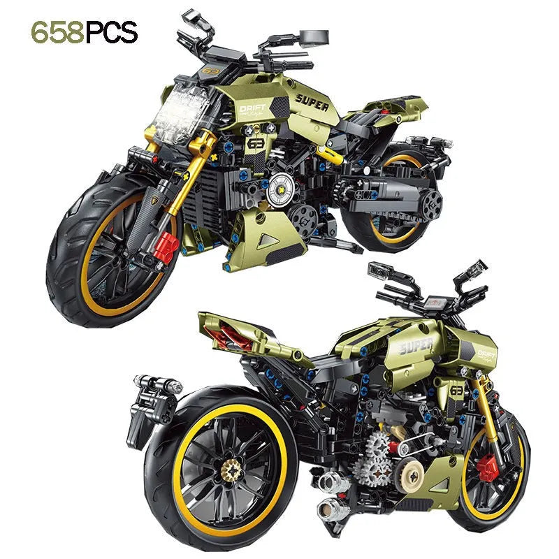 TiaGole MOC Building Block Set: Classic Motorcycle Ducati Diavel 1260 T3035