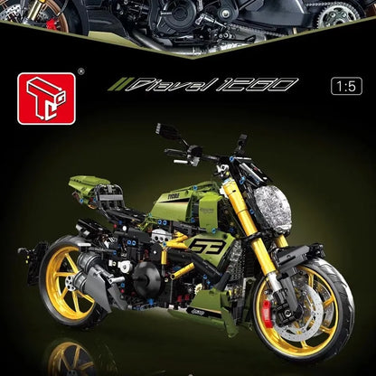 TiaGole MOC Building Block Set: Ducati Diavel 1260 Classic Motorcycle T4021