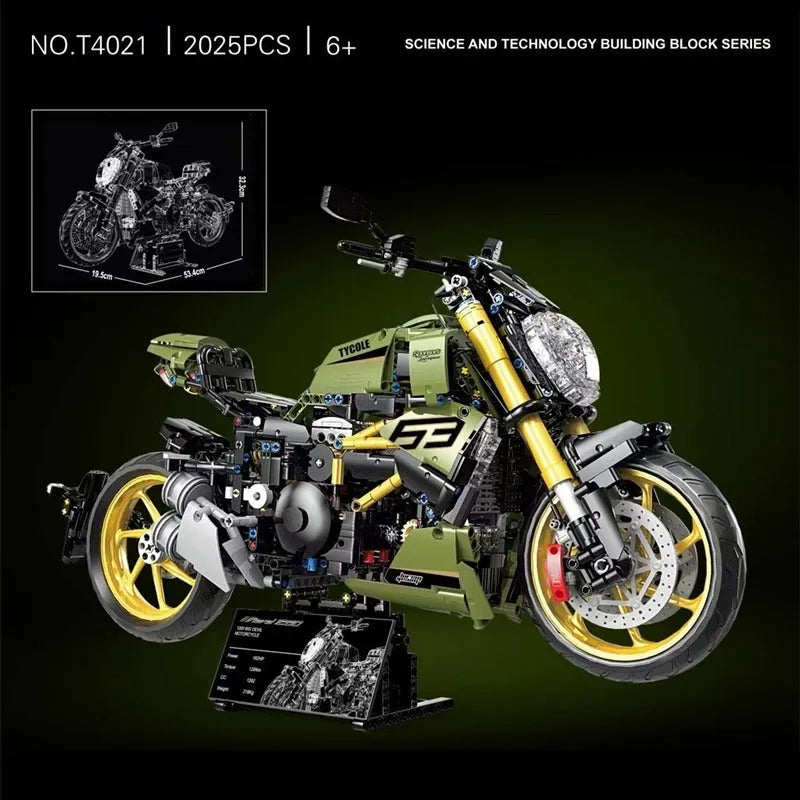TiaGole MOC Building Block Set: Ducati Diavel 1260 Classic Motorcycle T4021