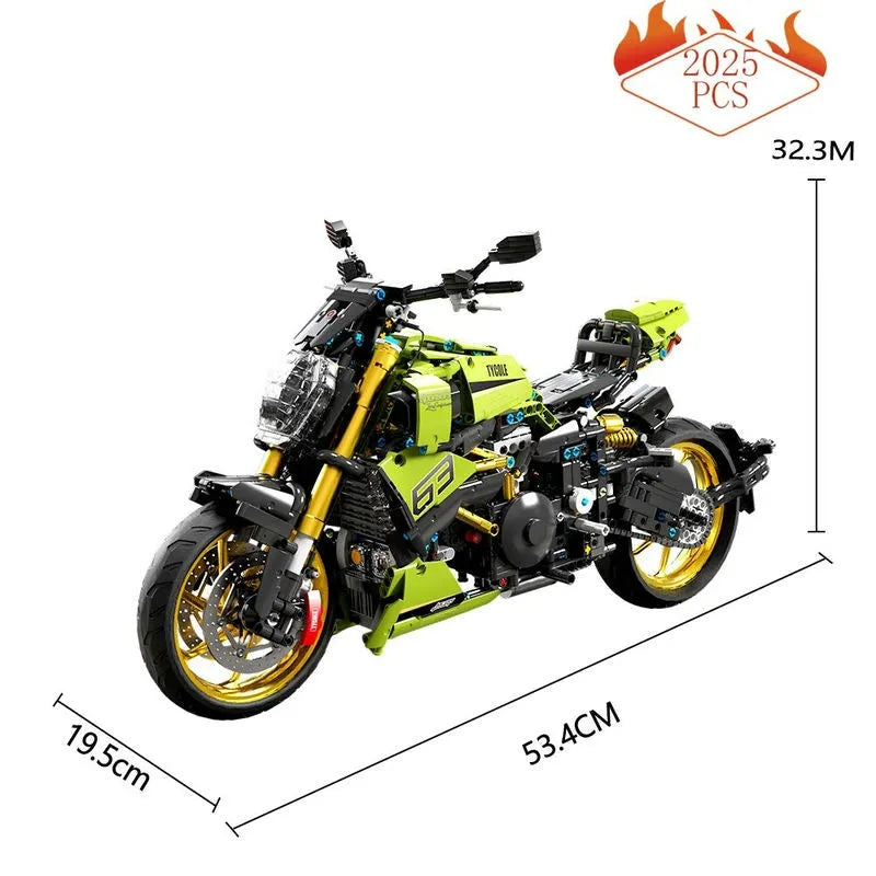 TiaGole MOC Building Block Set: Ducati Diavel 1260 Classic Motorcycle T4021