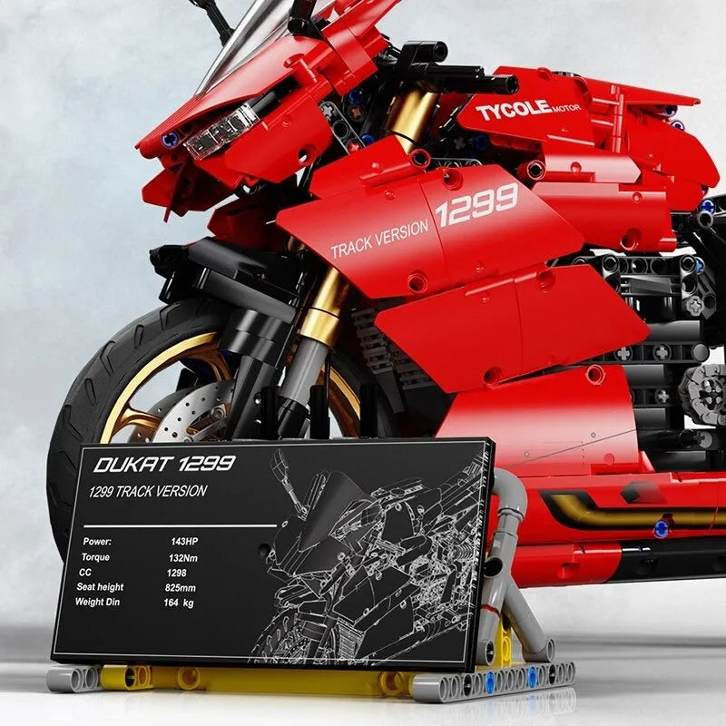 TiaGole MOC Building Block Set: Ducati Panigale S Racing Motorcycle T4020
