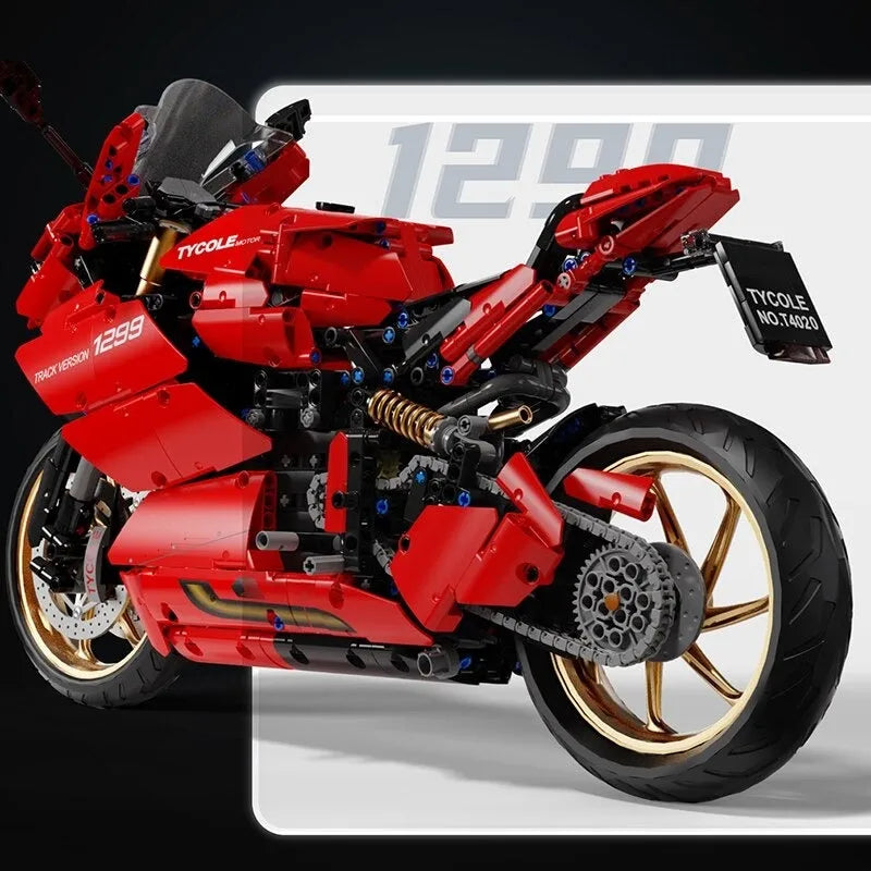 TiaGole MOC Building Block Set: Ducati Panigale S Racing Motorcycle T4020
