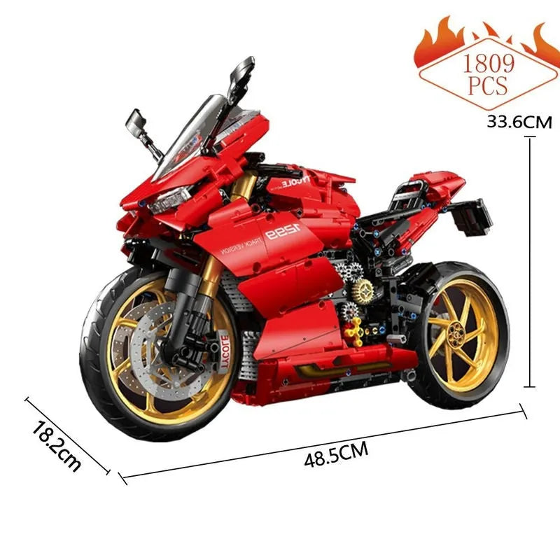 TiaGole MOC Building Block Set: Ducati Panigale S Racing Motorcycle T4020